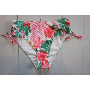 AI'MAGE Women's Floral Tropical High Waisted Bikini Bottoms - Size M, NWOT